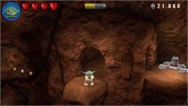 In game image of Lego Star Wars 3 - The Clone Wars on the Sony PSP.